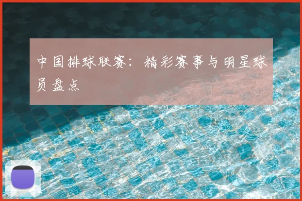 中国排球联赛：精彩赛事与明星球员盘点
